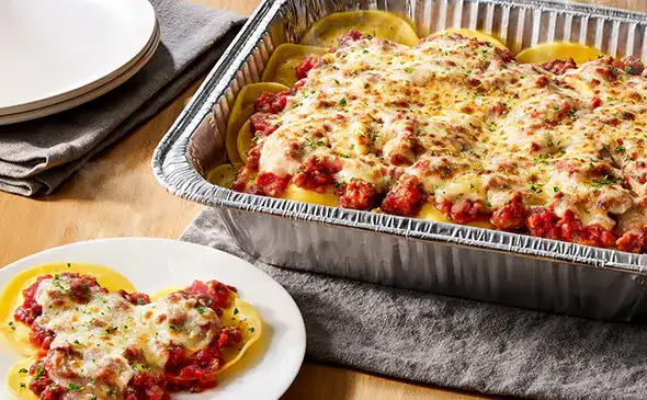 Cheese ravioli with marinara or meat sauce recipe for 4 to 6 servings