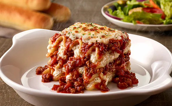 Classic Lasagna Classico layered with pasta, meat sauce, and melted cheese