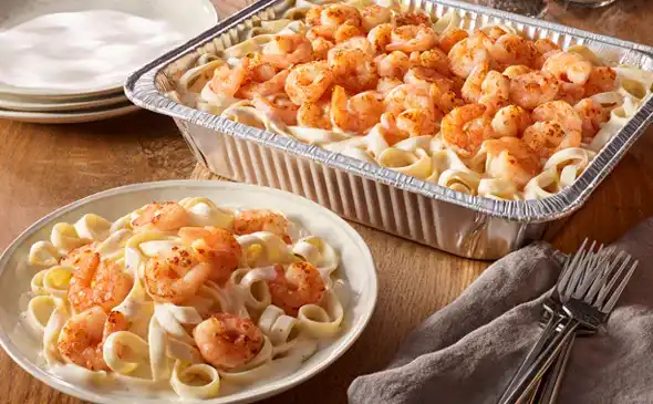 Creamy Shrimp Alfredo pasta recipe for 4 to 6 servings